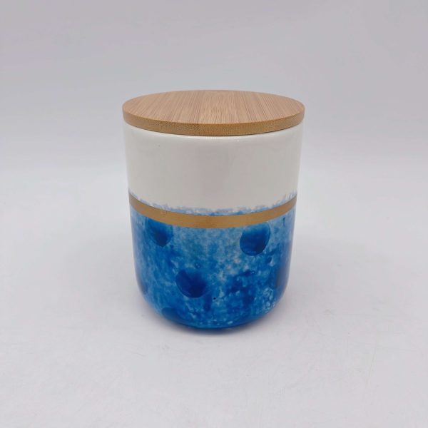 Blue Bubble Glaze Ceramic Jar