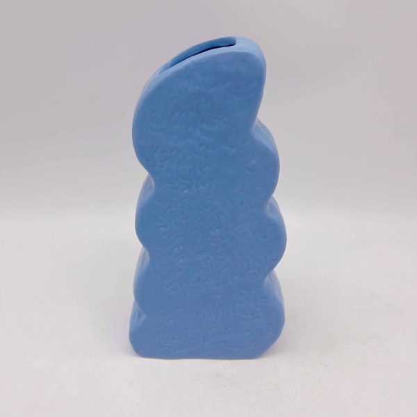 Blue Ceramic Alien Vase