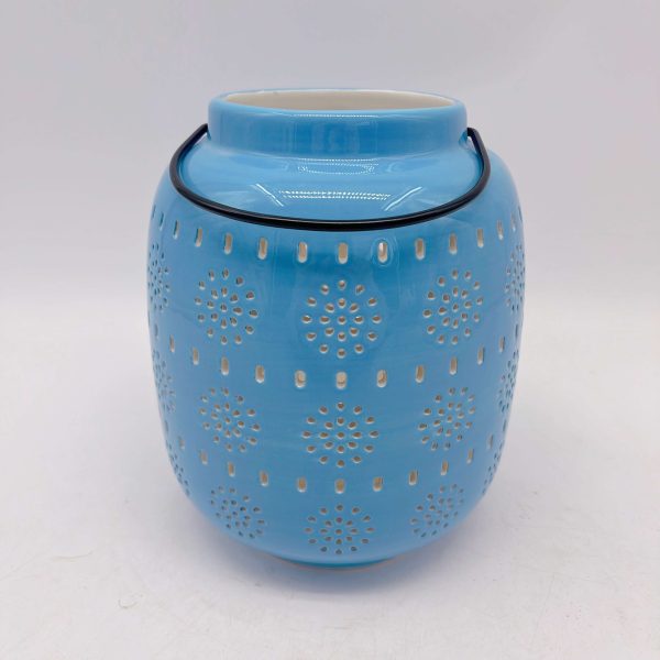 Blue Ceramic Lantern