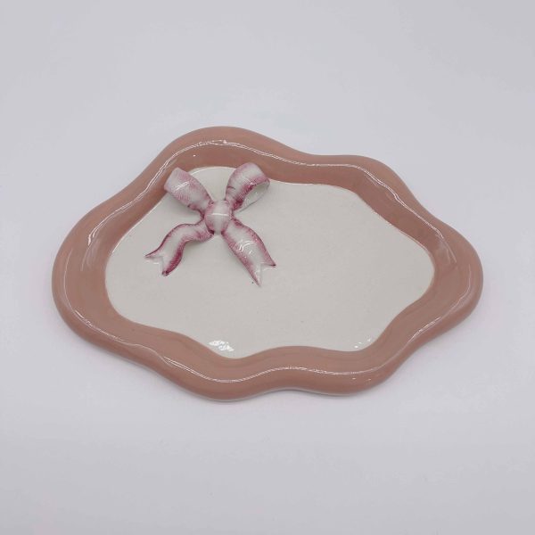 Blue Shell Ceramic Jewelry Stand