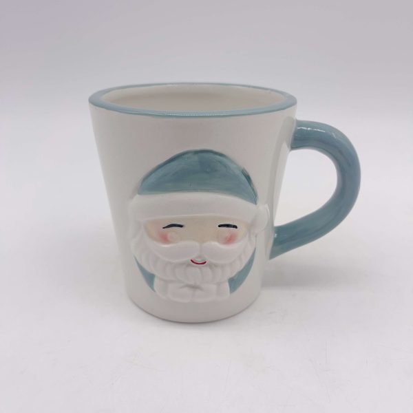 Blue Smiley Ceramic Mug