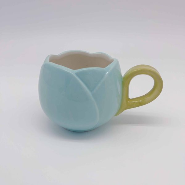 Blue Tulip Ceramic Mug