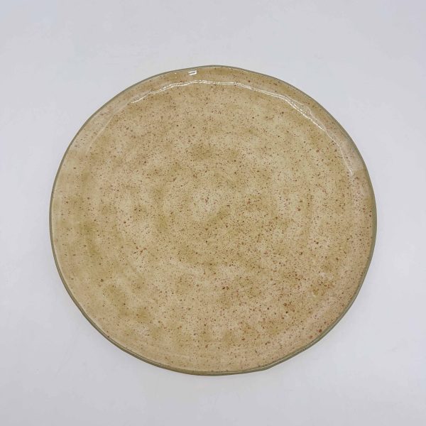 Brown Ceramic Small Mid-Temperature Plate