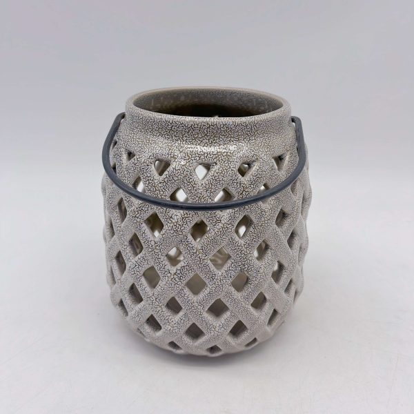 Brown Ceramic Wind Lantern