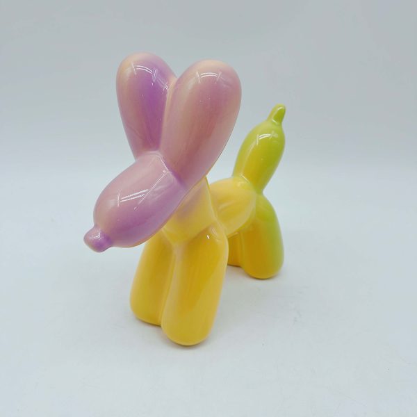 Ceramic Balloon Dog Figurine Sculpture Decor Art