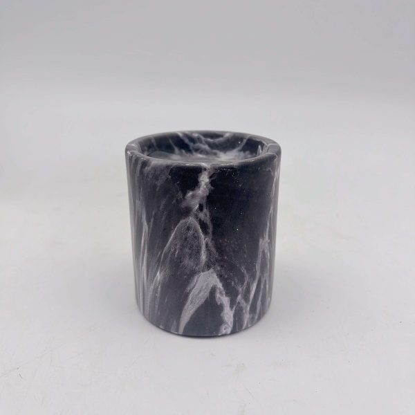 Ceramic Black Candle Holder