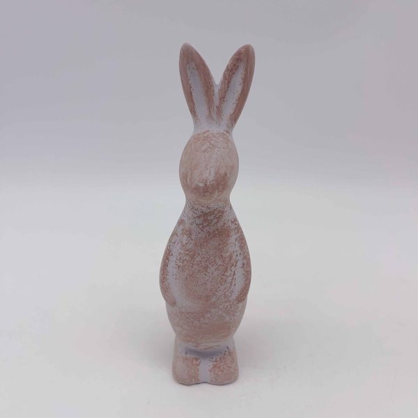 Ceramic Black Rabbit Figurine Standing Decor