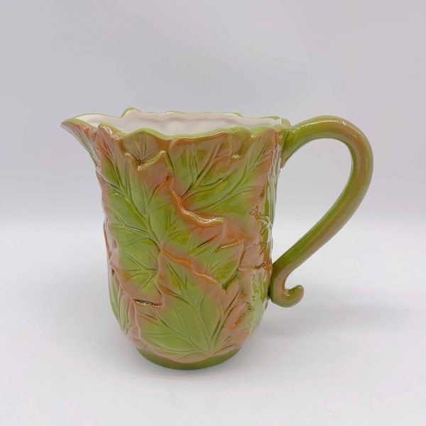 Ceramic Green Maple Leaf Halloween Watering Can Vase