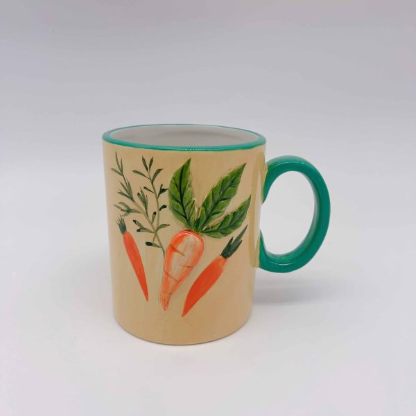 Ceramic Orange Carrot Yellow Mug