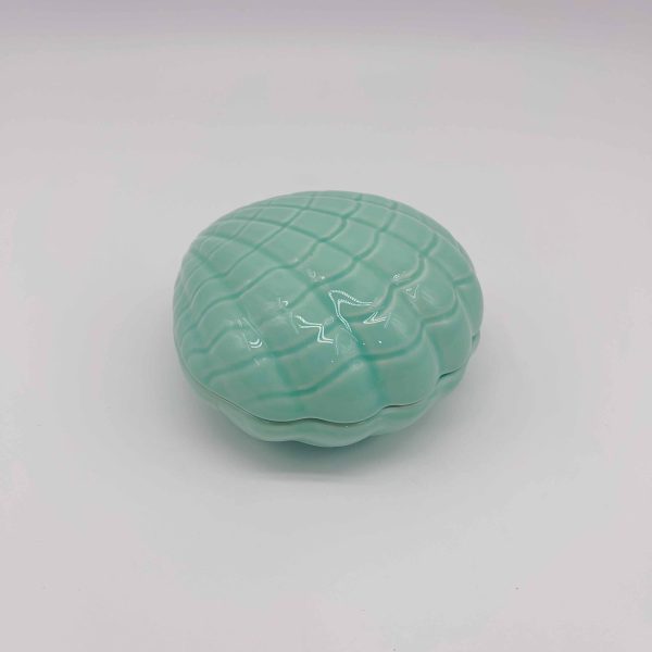 Ceramic Purple Heart Jewelry Box