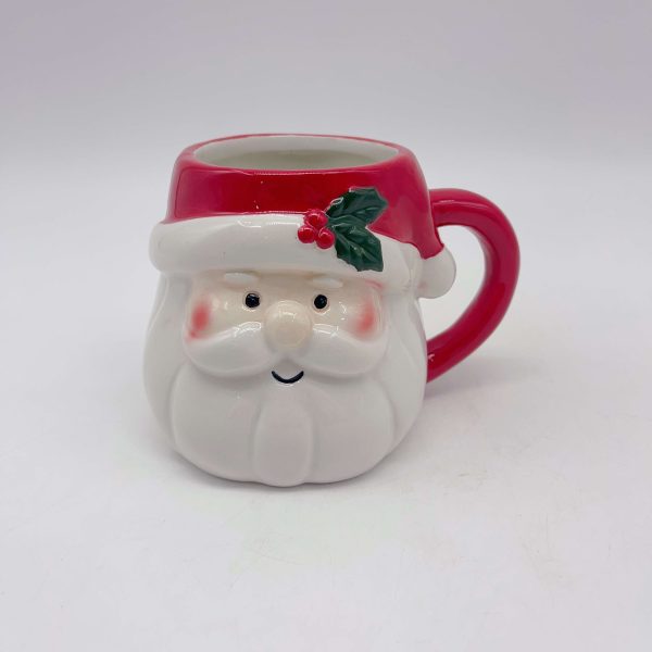 Ceramic Santa Claus Cherry Jewelry Mug