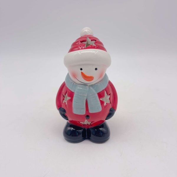 Ceramic Santa Claus Figurine with Hollow Design