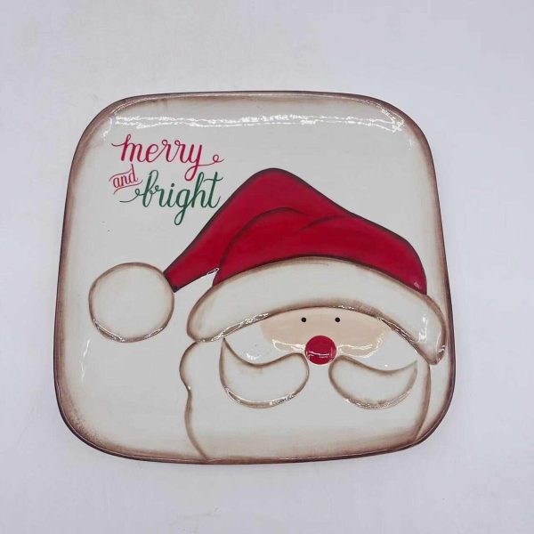 Ceramic Santa Claus Small Plate