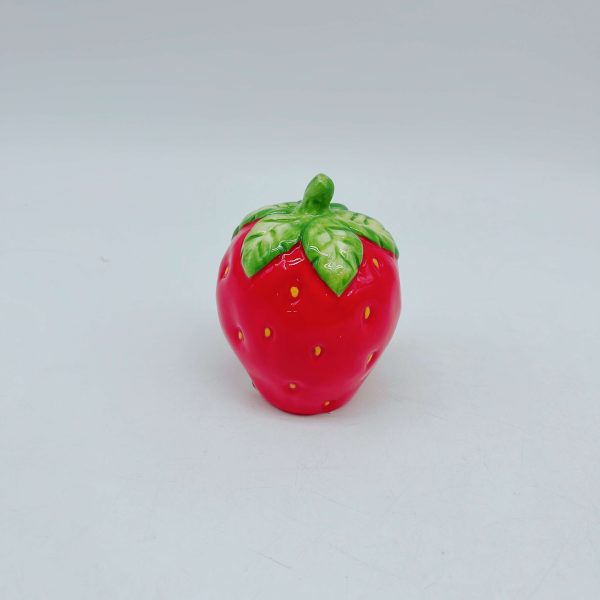 Ceramic Strawberry Figurine Decor Ornament