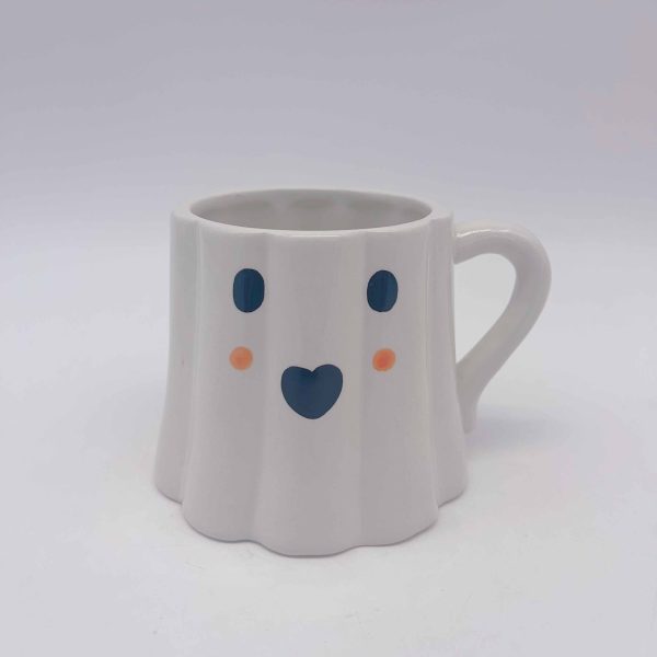 Ceramic White Halloween Ghost Mug