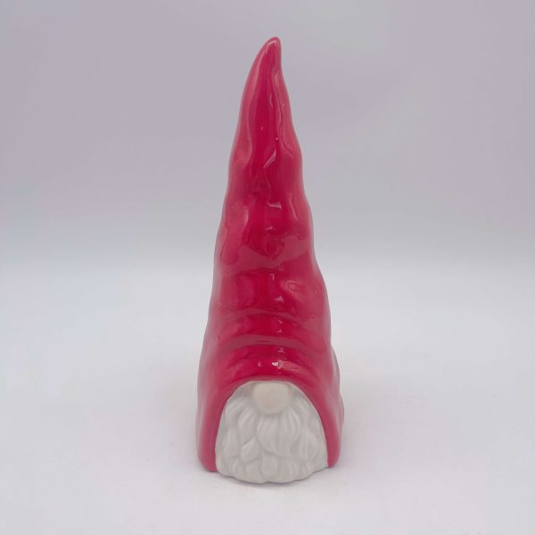 Extra Long Red Ceramic Christmas Hat Decor