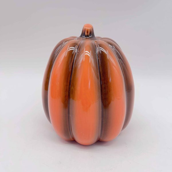 Gradient Color Ceramic Pumpkin Decor