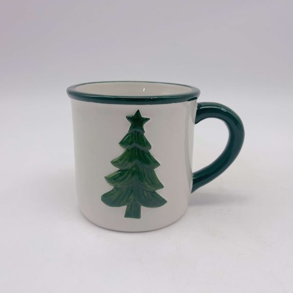 Green Ceramic Christmas Tree Mug