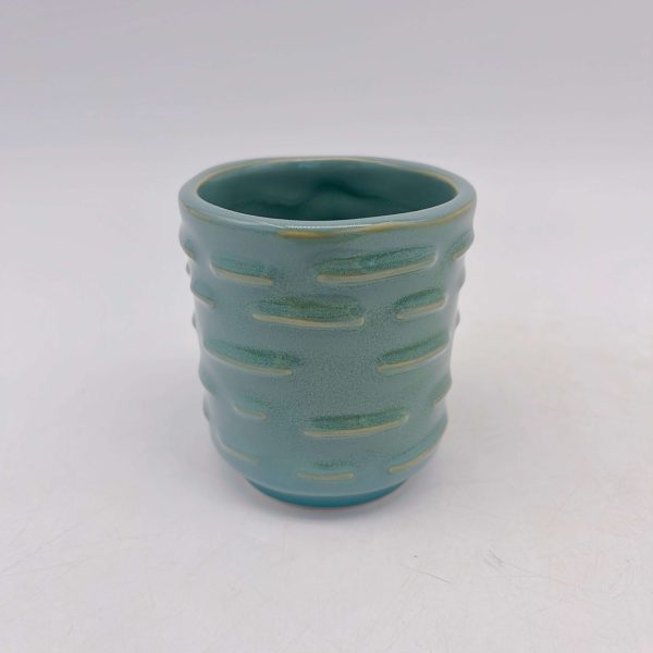 Green Ceramic Glaze Wax Cup