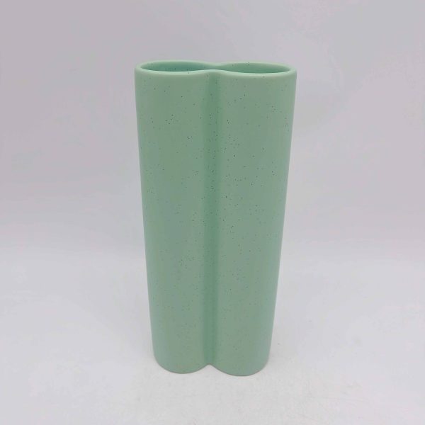 Green Polka Dot Ceramic Vase