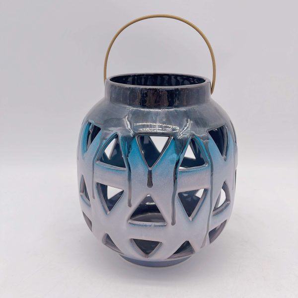 Kiln-Fired Ceramic Wind Lantern