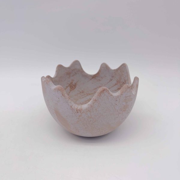 Large Brown Ceramic Eggshell Ornament