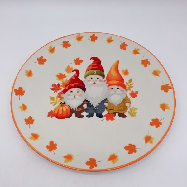 Large Ceramic Christmas Santa Plates Set of Three