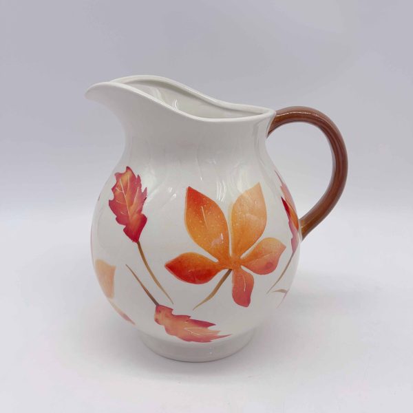 Large Ceramic Maple Leaf Halloween Vase Pitcher