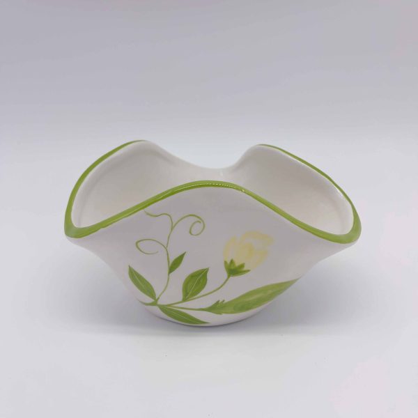 Large Green Ceramic Alien-Shaped Plate