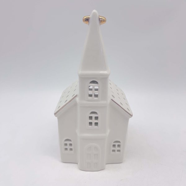 Large White Ceramic Christmas House