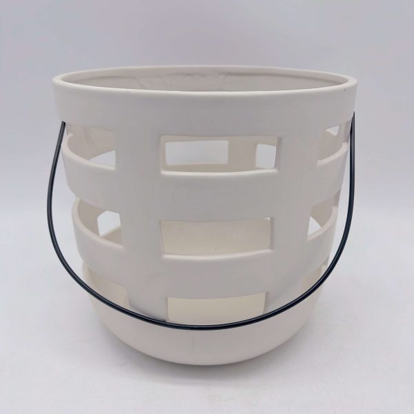 Large White Ceramic Lantern