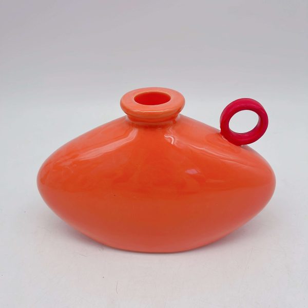 Orange Ceramic Candle Holder