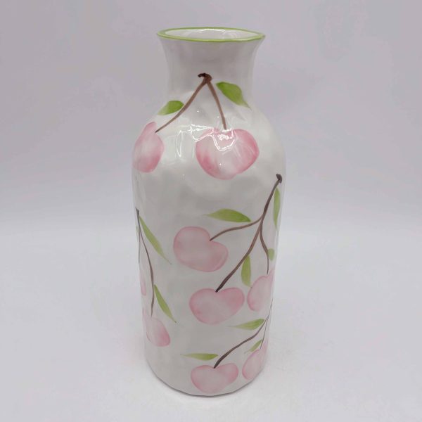 Peach Painted Ceramic Vase