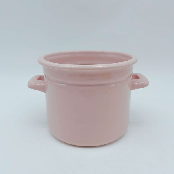 Pink Glossy Ceramic Planter Pot