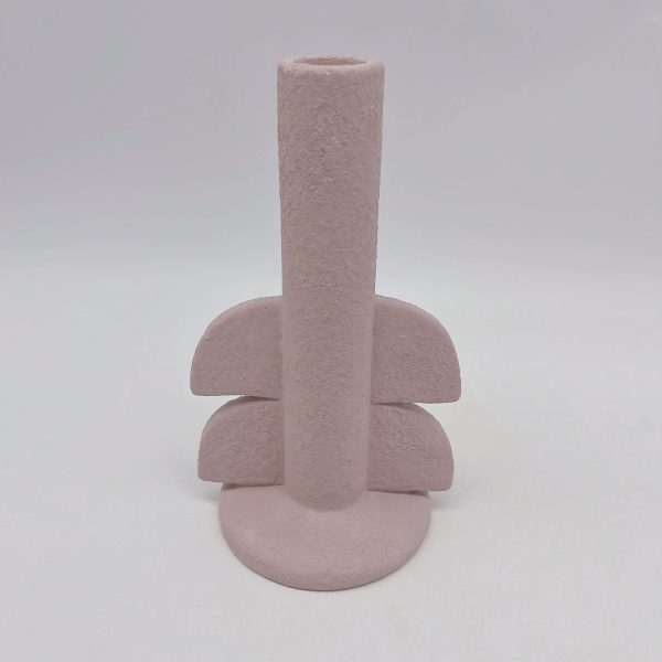 Pink Whale Tail Ceramic Candle Holder