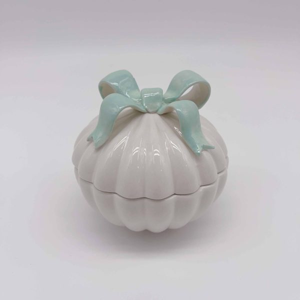 Purple Bow Ceramic Jewelry Dish
