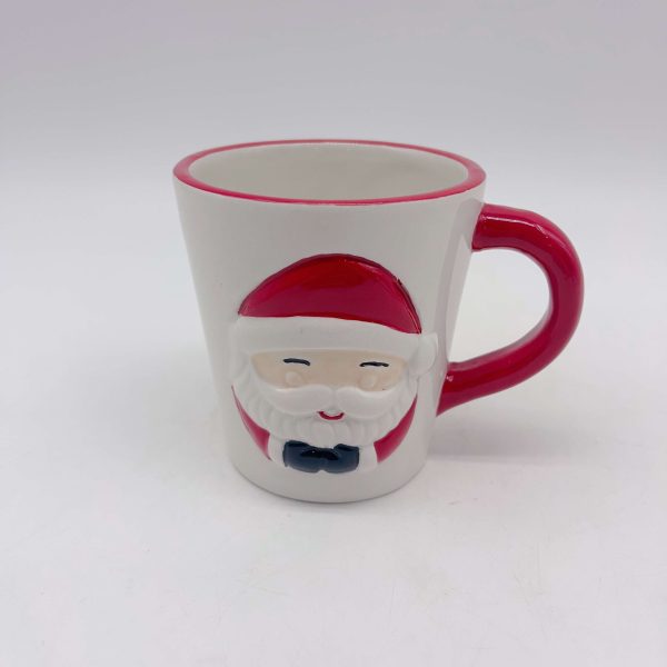 Red Ceramic Smiley Face Mug