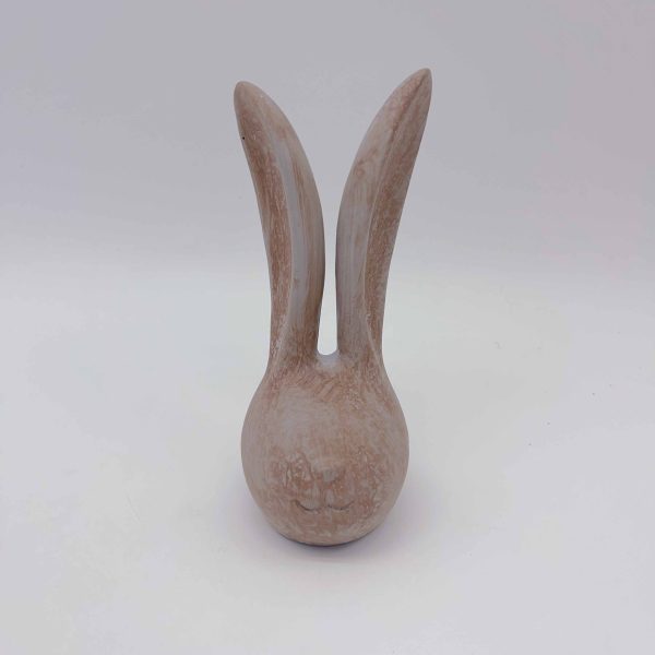 Small Brown Ceramic Rabbit Figurine