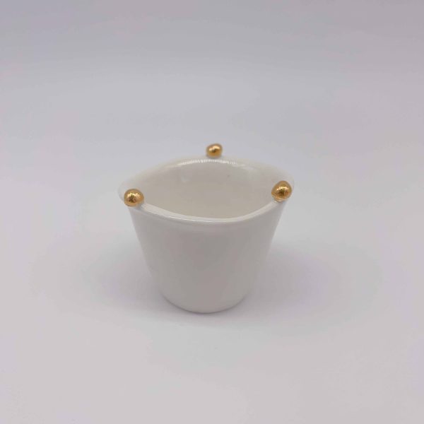Small Ceramic Gold-Look Mug