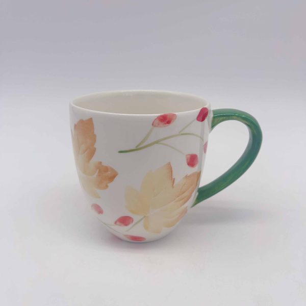 Small Ceramic Maple Leaf Halloween Cup
