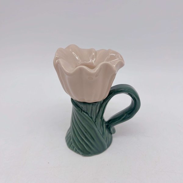 Small Ceramic Tulip Candle Holder
