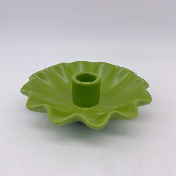 Small Green Ceramic Candle Holder
