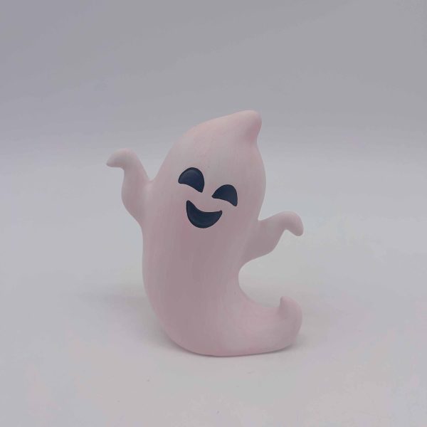 Small Pink Ceramic Halloween Goblin Decor