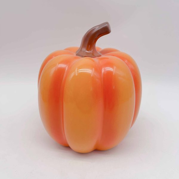 Small Yellow Orange Gradient Ceramic Pumpkin Decor