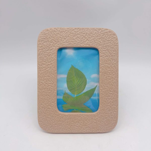 Vintage Yellow Ceramic Photo Frame