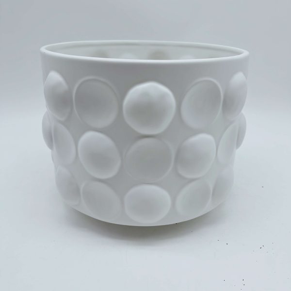 White Ceramic Flower Pot