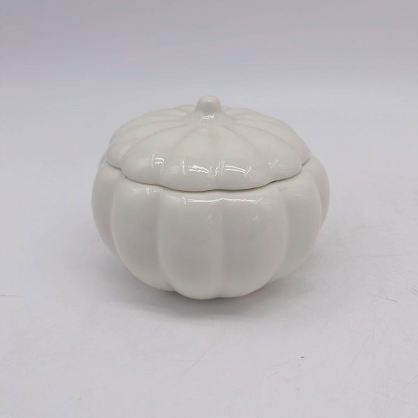 White Ceramic Wax Jar