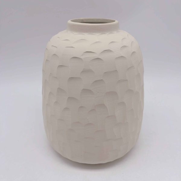 White Handmade Ceramic Vase