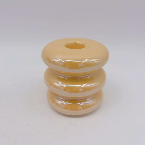 Yellow Ceramic Candle Holder