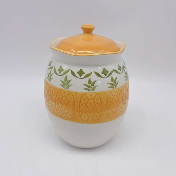 Yellow Ceramic Jar